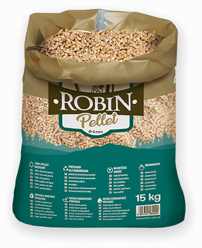 worek pelletu opałowego Robin do kupienia w Dobrym Mieście lub sklepie internetowym